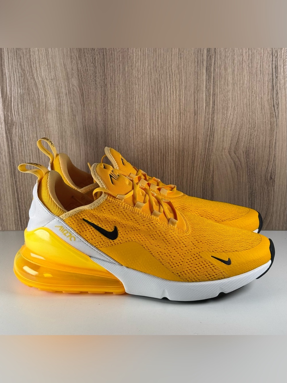 Nike Air Max 270 University Gold Yellow Shoes CK1675-700 Women’s Size 10